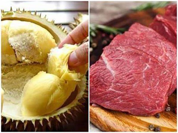 Không nên ăn sầu riêng với một số các loại thịt